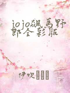 jojo飙马野郎全彩版