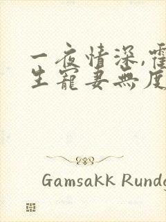 一夜情深,霍先生宠妻无度全