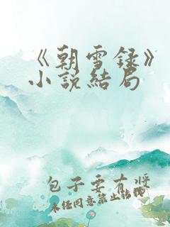 《朝雪录》原著小说结局
