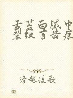 舌苔白腻中间有裂纹有齿痕