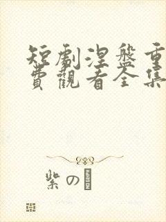 短剧涅盘重生免费观看全集