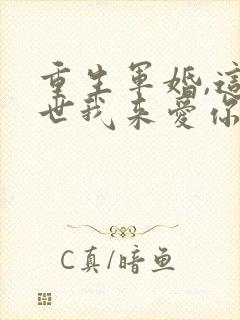 重生军婚,这一世我来爱你