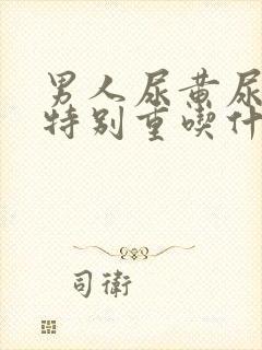 男人尿黄尿骚味特别重吃什么药