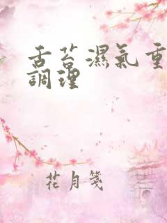 舌苔湿气重怎么调理