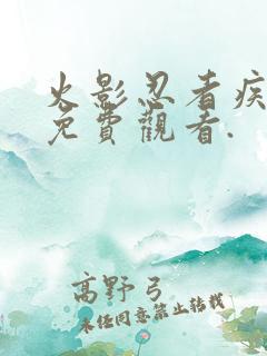 火影忍者疾风传免费观看.