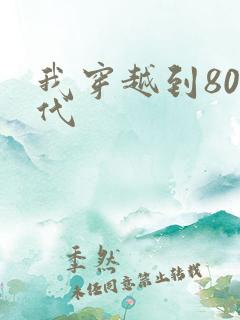 我穿越到80年代