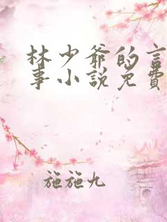 林少爷的言情纪事小说免费阅读