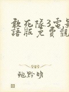 敢死队3电影国语版免费观看中文