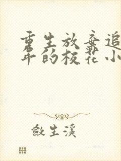 重生放弃追了八年的校花小说