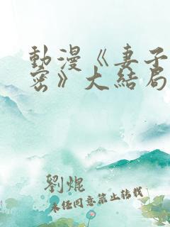 动漫《妻子的秘密》大结局