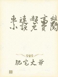 车速超高双男主小说免费阅读