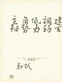 主角低调建立神秘势力的玄幻小说