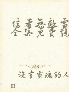 信者无敌电视剧全集免费观看剧情