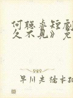 何聪睿短剧《好久不见》免费观看