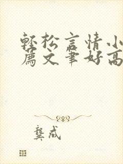 轻松言情小说推荐文笔好高质量