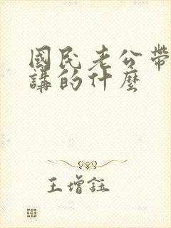 国民老公带回家讲的什么