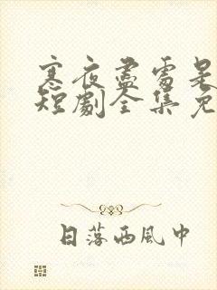 寒夜尽处是卿心短剧全集免费观看高清