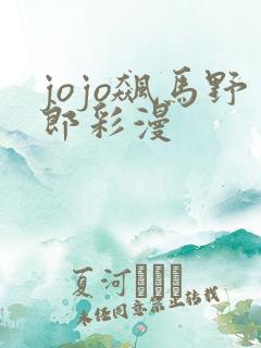 jojo飙马野郎彩漫