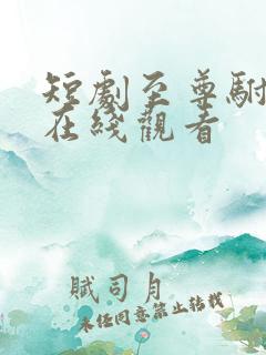 短剧至尊驸马爷在线观看