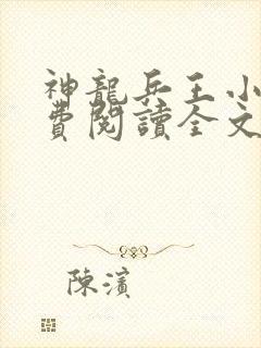神龙兵王小说免费阅读全文