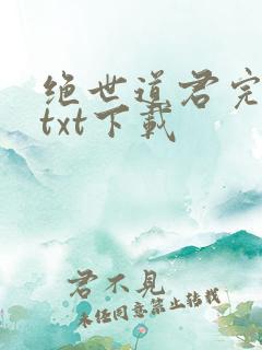 绝世道君完结版txt下载