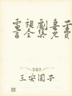 电视剧妻子的谎言全集免费播放