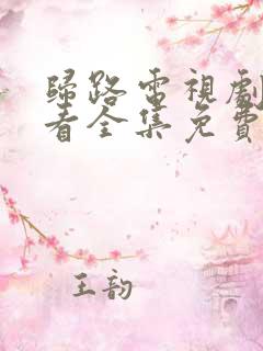 归路电视剧在线看全集免费高清