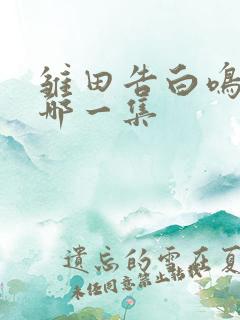 雏田告白鸣人是哪一集