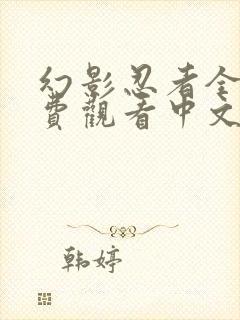 幻影忍者全集免费观看中文版