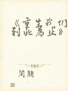 《重生我们的爱到此为止》免费阅读