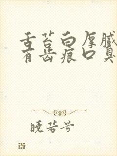 舌苔白厚腻舌边有齿痕口臭