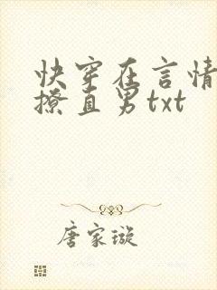 快穿在言情文里撩直男txt