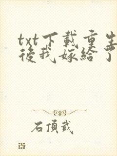 txt下载重生后我嫁给了渣男的死对头