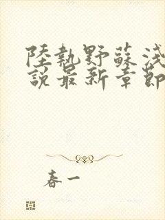 陆执野苏浅浅小说最新章节更新内容