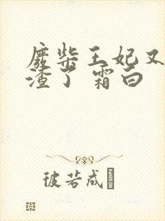 废柴王妃又在虐渣了 霜白