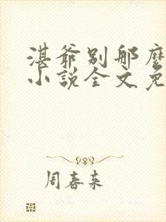 湛爷别那么暴躁小说全文免费阅读