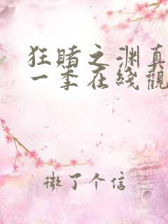 狂赌之渊真人第一季在线观看