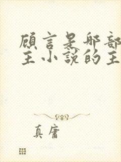 顾言是哪部双男主小说的主角