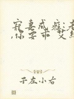 宠妻成瘾:老婆,你要乖 艾维斯迪恩