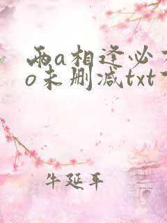 两a相逢必有一o未删减txt下载