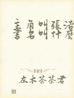 主角叫张浩小说书名叫什么