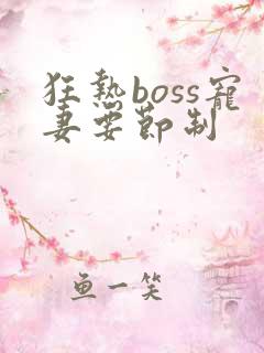 狂热boss宠妻要节制
