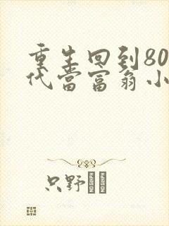 重生回到80年代当富翁小说