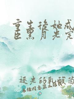 重生后她成了权臣黑月光完整版