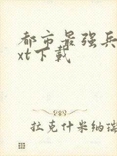 都市最强兵王txt下载