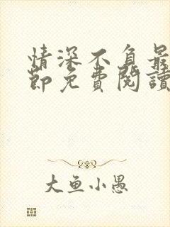 情深不负最新章节免费阅读