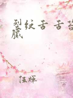 裂纹舌 舌苔黄腻