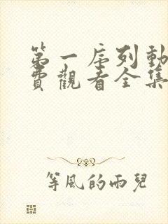 第一序列动漫免费观看全集高清