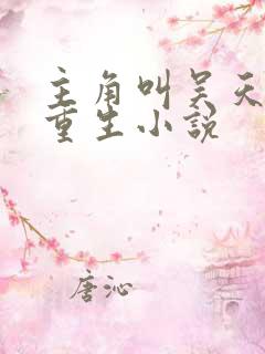 主角叫吴天麟的重生小说