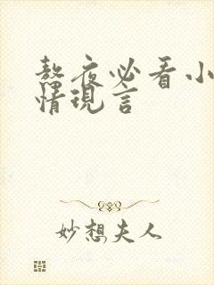 熬夜必看小说言情现言